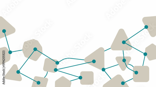This minimalist image evokes themes of interconnectedness and growth. Ideal for representing networks, communication, or relationships in marketing ma
