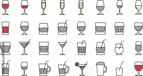 Japanese minimalist wabi-sabi floral frame vector set with soft ink wash ink botanical line art