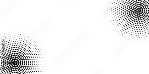 Latar belakang abstrak modern. Titik-titik halfton dalam bentuk lingkaran. Logo spiral, ikon atau elemen desain. ilustrasi vektor