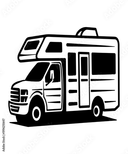 vector illustration of a van