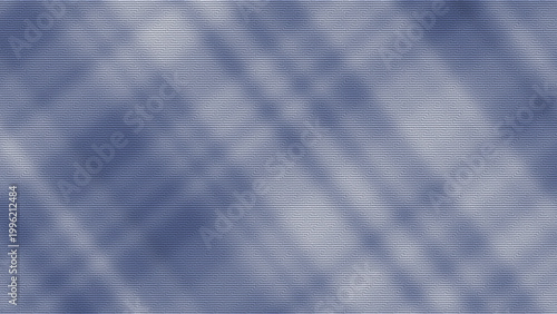 Soft blue plaid pattern with diagonal blurred lines and fabric texture