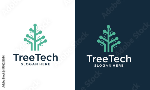 Tree Tech Logo Design.
