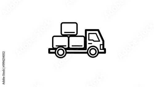 Truck animation icon