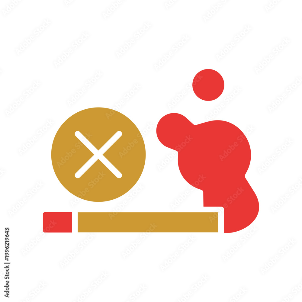Obraz na plátně Quit Smoking Icon Design