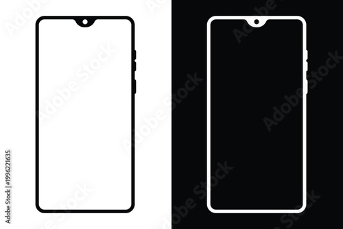 Smartphone flat icon symbol vector