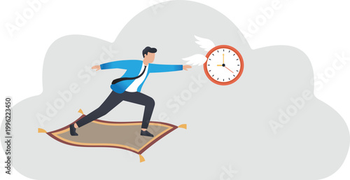 Fast Time Management and Speed Deadline Completion Business Concept
