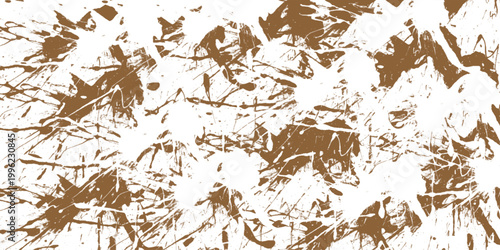  mottled brown background with vintage marbled Brushed Painted Violet ink and watercolor textured design on cloudy sepia abstract brown texture,