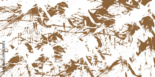  mottled brown background with vintage marbled Brushed Painted Violet ink and watercolor textured design on cloudy sepia abstract brown texture,