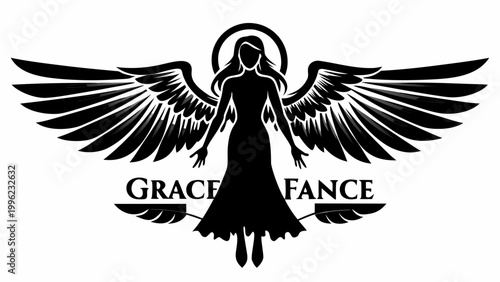 Angel, Winged Woman, Silhouette, Fantasy, Mythology, Grace, Elegance