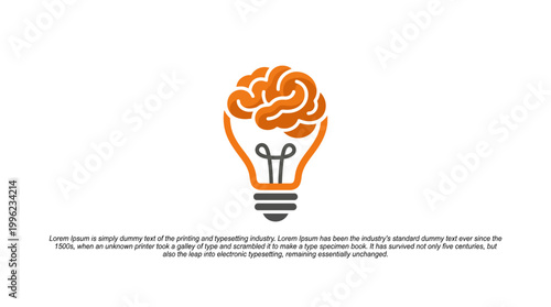 This image presents a lightbulb combined with a brain, symbolizing creativity, innovation, and the fusion of ideas. It represents the essence of thinking outside the box.