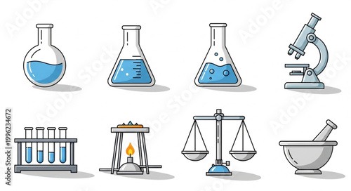Collection of scientific laboratory equipment and instruments.