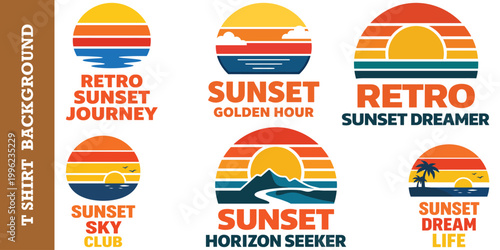 Retro sunset journey, golden hour, dreamer, sky, horizon seeker and dream life.