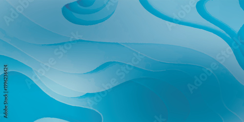 Abstract flowing layers of blue and cyan creating a fluid and dynamic background.