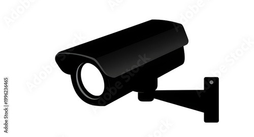 cctv camera icon, surveillance camera, security camera, monitoring device, black silhouette camera, video surveillance, safety system, protection icon, security equipment, camera symbol, surveillance 