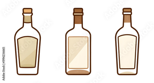 bottle icon, line art bottle, black outline bottle, alcohol bottle, liquor container, cider bottle, cognac bottle, beverage icon, drink symbol, bar equipment, simple bottle design, minimal icon, glass