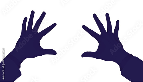 Hands reach forward in a gesture of openness to represent connection and human interaction concepts.