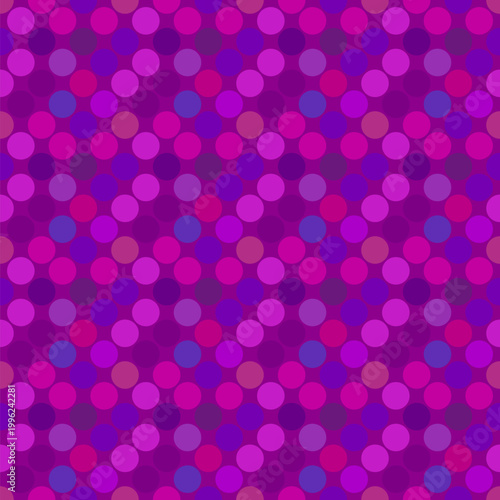Geometrical dark circle pattern background - violet abstract vector design