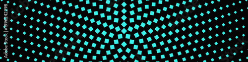 Geometric halftone square pattern background -  abstract vector illustration