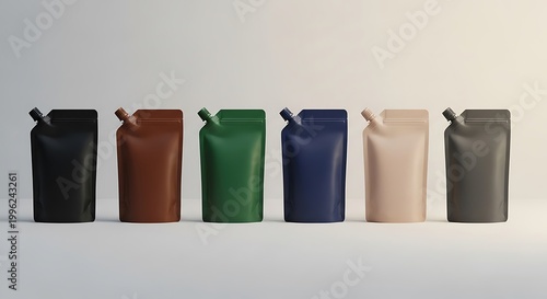 Assortment Of Colorful Stand Up Pouches packaging