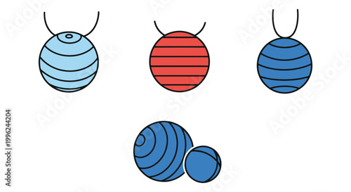 Therapy Balls Line art vector minimal modern abstract
