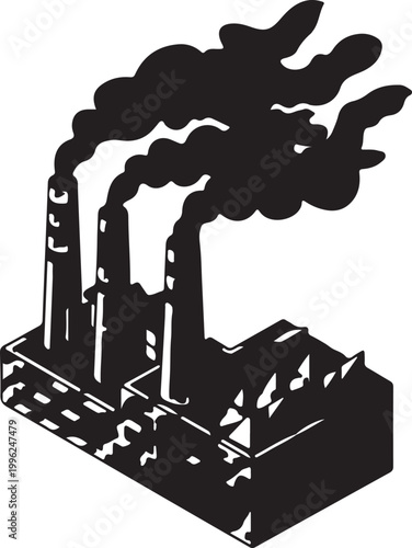 Toxic Air Icon Environmental Hazard Pollution Warning Sign
