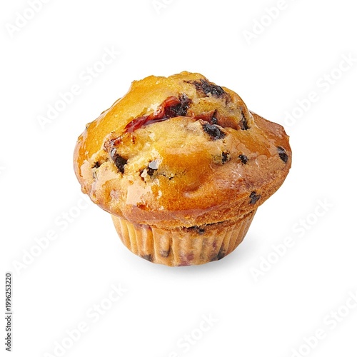 muffin on white background