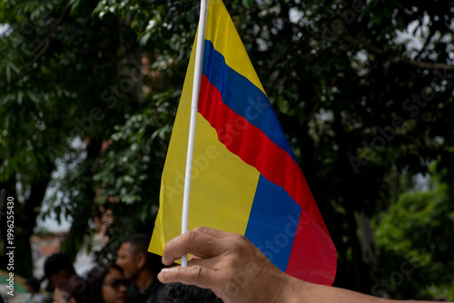 Foto Colombia National Flag Cloth Fabric