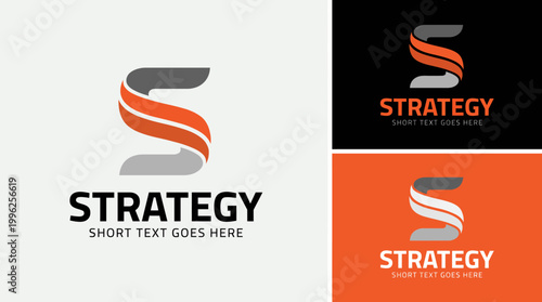 A bold and modern S logo design showcasing a triangle motif, emphasizing strategy and sophistication in branding with a professional color scheme that attracts attention.
