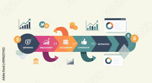 Modern award badge design conveying achievement and recognition. Ideal for business presentations, marketing materials, or website promotions illustra