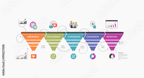 This graphic shows a clear upward trend, conveying a feeling of success and progress. Ideal for reports, presentations, or marketing materials showcas