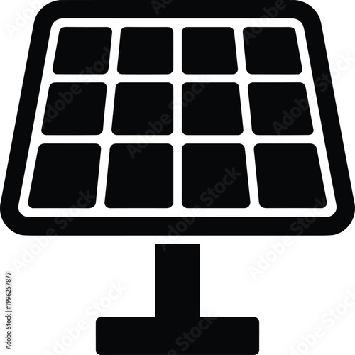 Modern minimalist keyboard icon on stand for technology and digital interface design