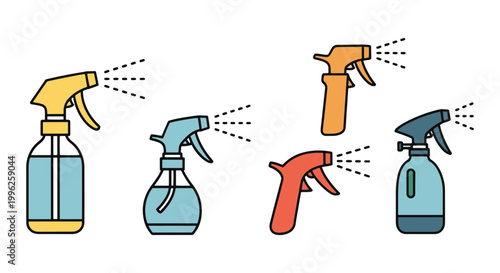 Sprayer Wand Line art vector clean simple abstract