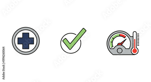 Sterilization Indicators Line clean shape abstract vector