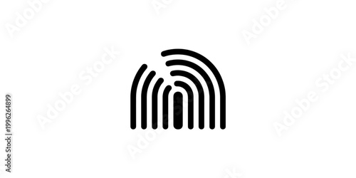 Abstract vector illustration of an ancient column combined with a modern wifi signal icon symbolizing communication and technology