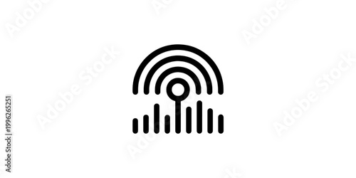 WiFi zone icon symbol wireless internet network connection illustration design communication technology logo button web signal wireless signal 3D style internet sign network symbol