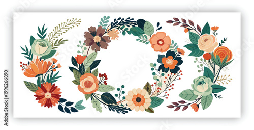 Elegant Floral Branch Illustration in Minimalist Brown Tones