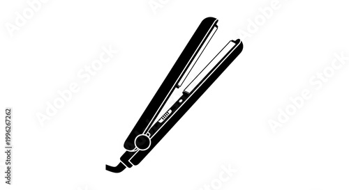 hair straightener silhouette high quality professional detailed modern
