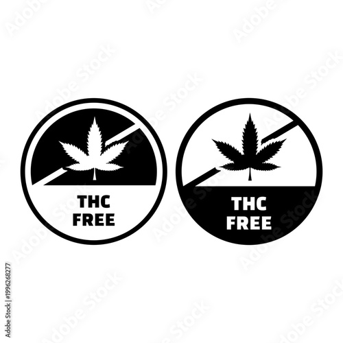 THC Free Certification Badge for CBD and Hemp Products Ensuring No Psychoactive Compound Content for Safe and Legal Consumer Use
