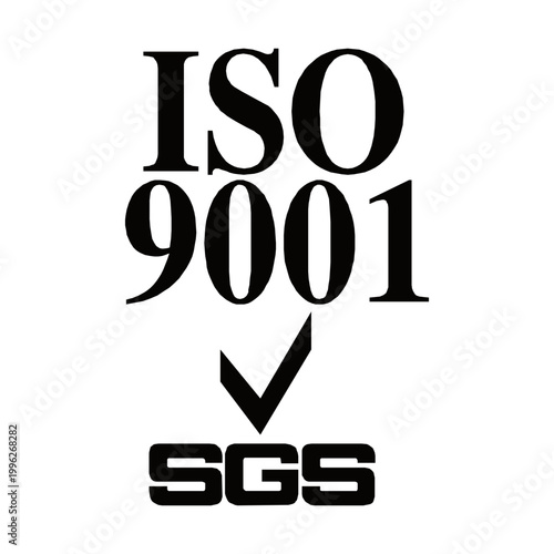  ISO 9001 Quality Management System Certification Mark Verified by SGS for Business Process Excellence and International Compliance Standards