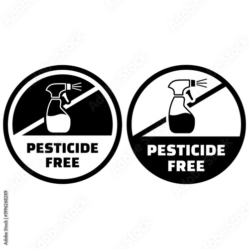 Pesticide Free Certification Badge for Organic Food and Agricultural Products Ensuring Chemical Free Farming and Consumer Safety Standards