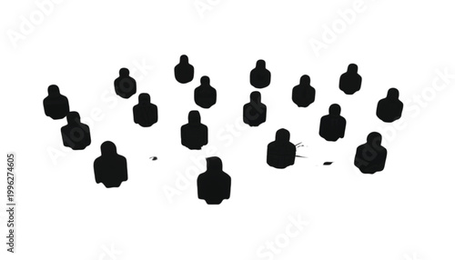 Chess pieces stand in a formation on a bright white background to show a strategic planning concept.