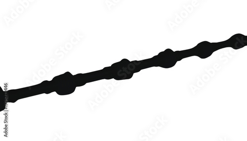 Chain links display a metallic mechanical structure in this detailed studio close-up isolated view.