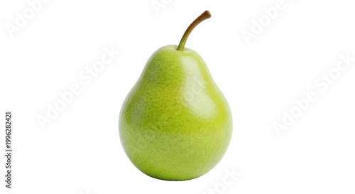 Vector illustration of fresh green pear fruit on a transparent background