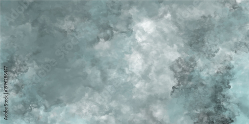 Abstract background of ethereal cloudscape with layers of cloudy sky, air, vapor and celestial atmospheric perspective.