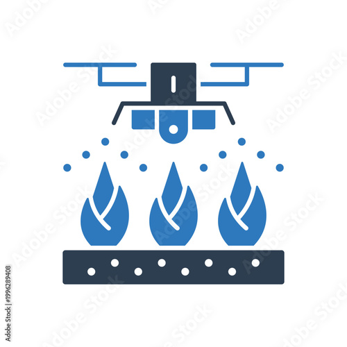Drone Firefighting Icon Sign Symbol
