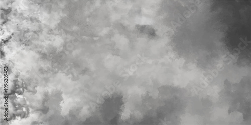 Vector Abstract depiction of tempestuous clouds, evoking a sense of drama. The monochromatic palette amplifies the ethereal and atmospheric quality, a study in texture and form.