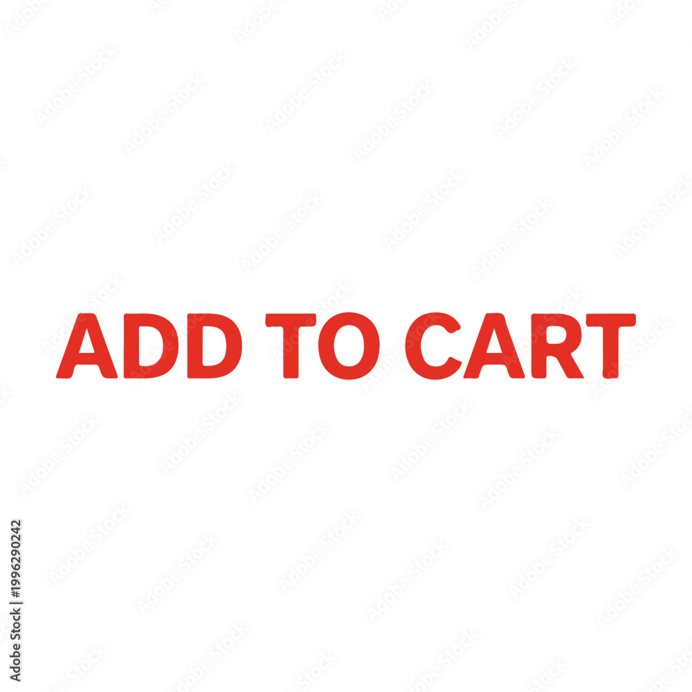 Fototapeta premium Add to Cart stylized text Vector stylized text on a white background