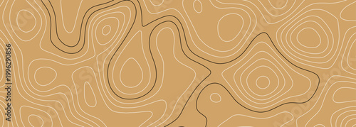 Abstract design with seamless pattern with lines topographic map. wood texture background vector. Featuring a Fluid Organic Texture for Mapping, Outdoor Adventure, and Minimalist Designs 