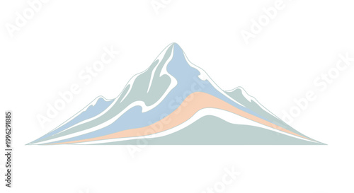 Mountain Peak Landscape Nature Scene.