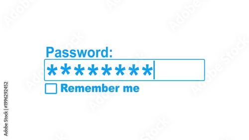 Search Bar Blank icon animation isolated on black background